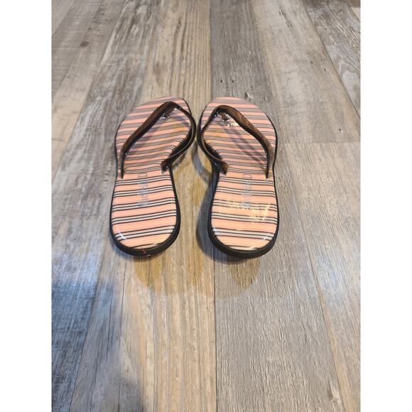 Michelle D size 7 womens striped heeled sandals - Picture 5 of 10